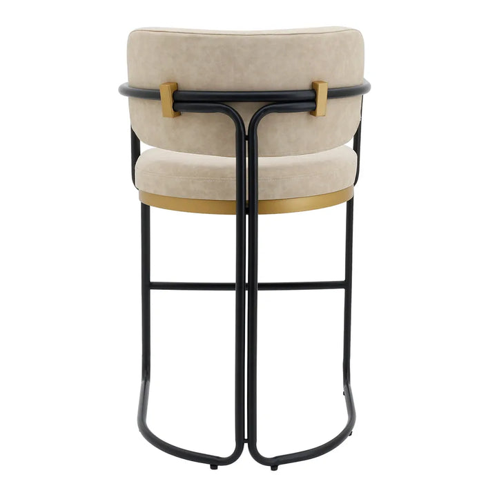 Cooma Kitchen Stool – Beige Eco Leather