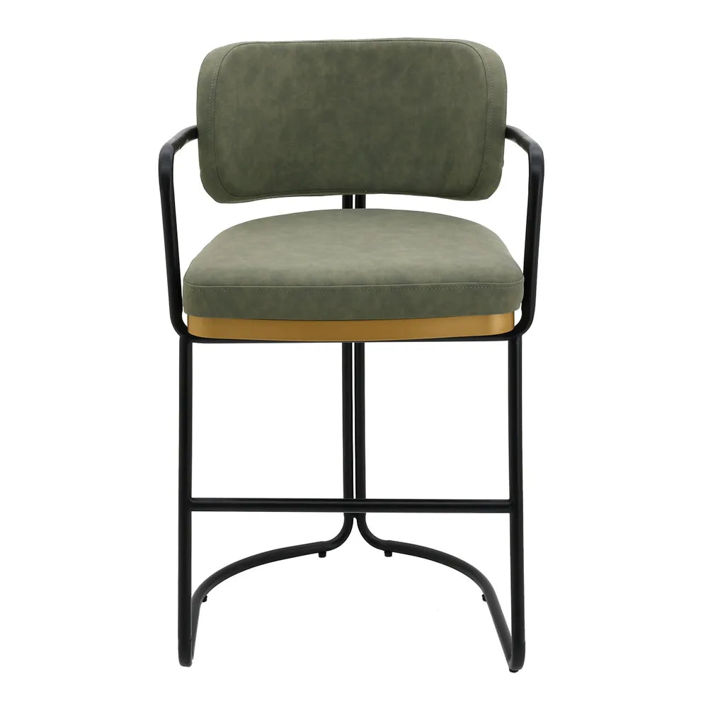 Cooma Kitchen Stool – Olive Eco Leather