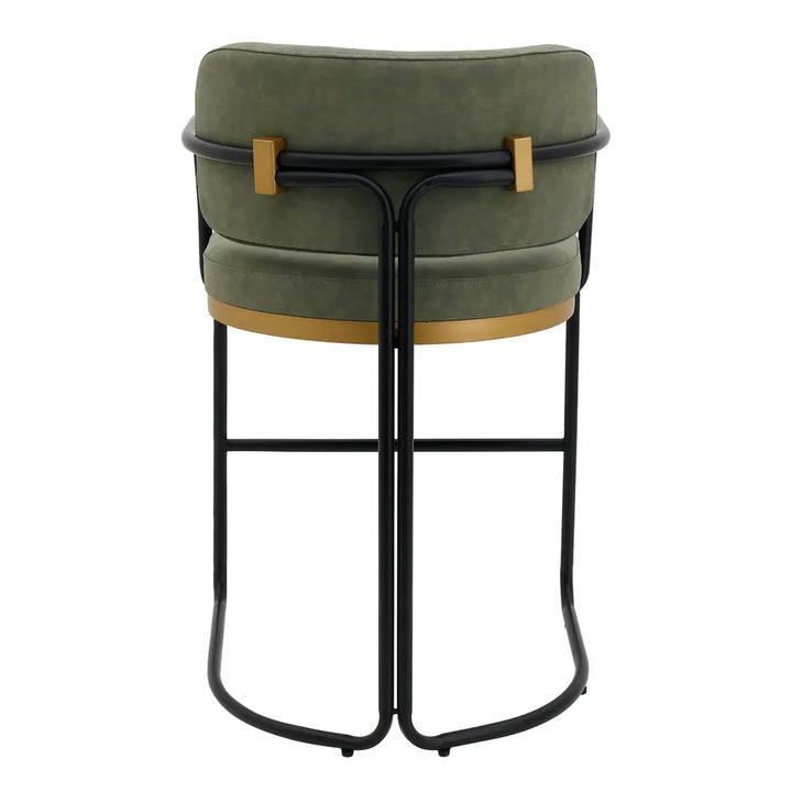 Cooma Kitchen Stool – Olive Eco Leather