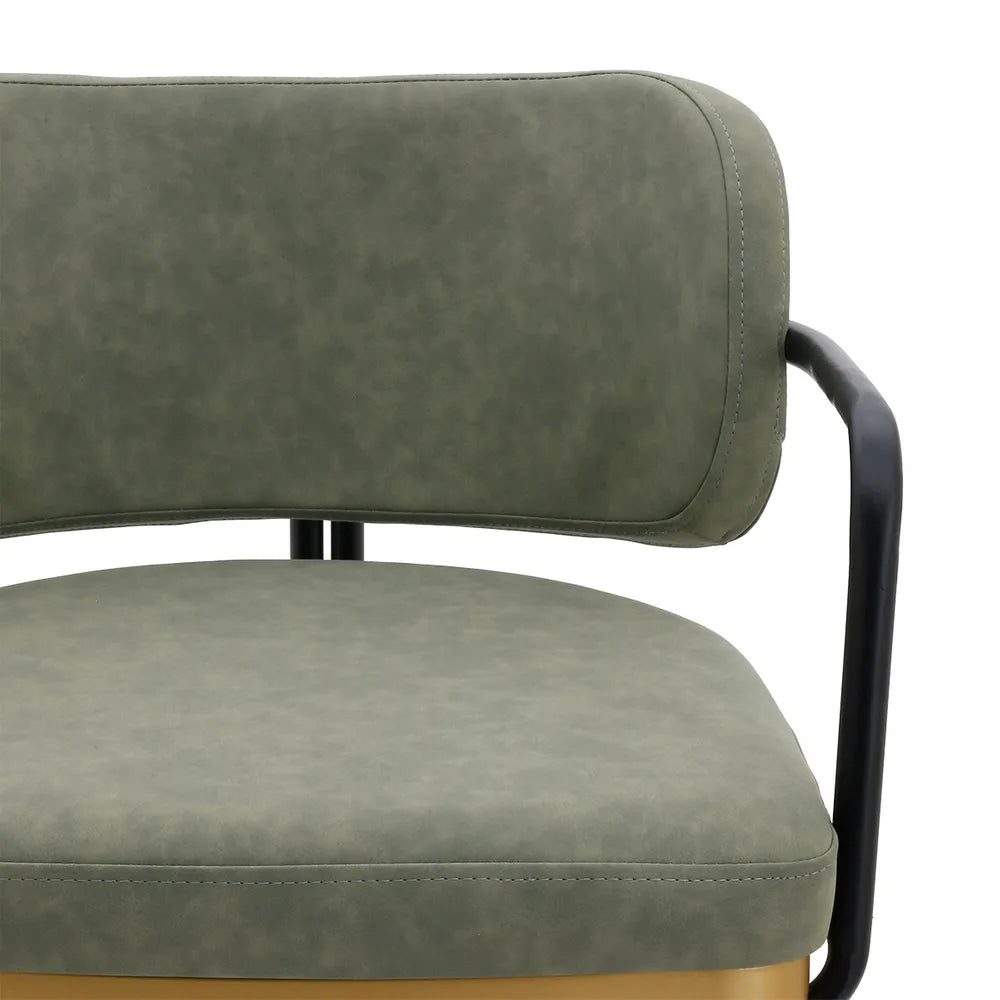 Cooma Kitchen Stool – Olive Eco Leather