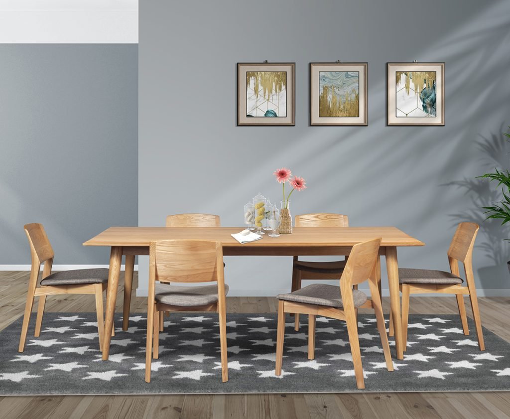 Cootamundra 7 Piece Ashwood Dining Table Set