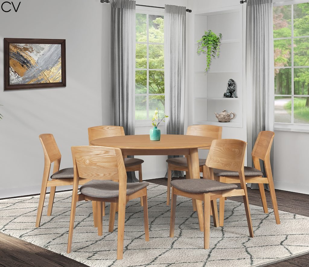 Cootamundra 5 Piece Ashwood Round Dining Table Set