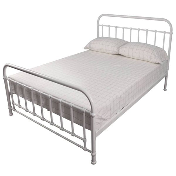 Corringle Double Metal Bed - White