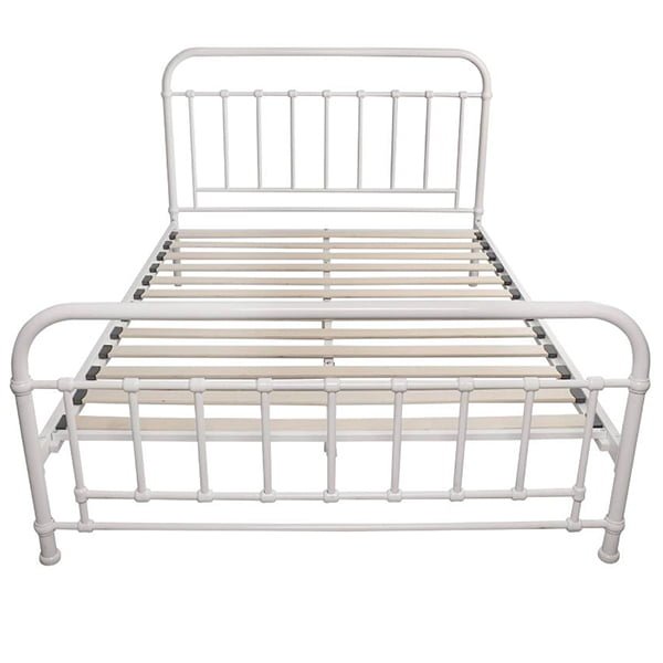 Corringle Double Metal Bed - White