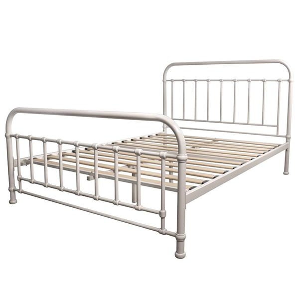 Corringle Double Metal Bed - White