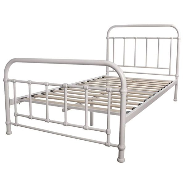 Corringle King Single Metal Bed - White