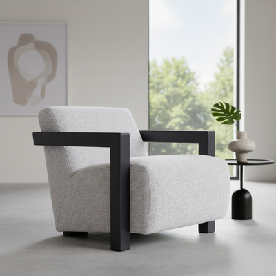 Corsica Armchair - Salt & Pepper