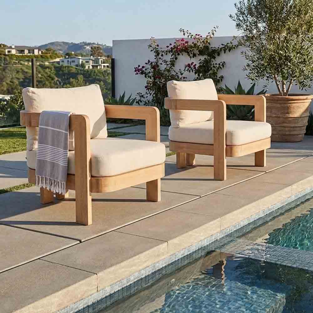 Cronulla Eucalyptus Timber Outdoor Armchair