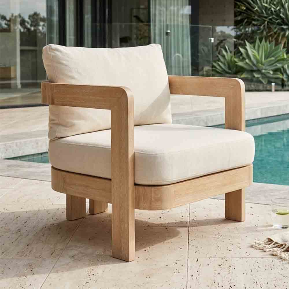 Cronulla Eucalyptus Timber Outdoor Armchair