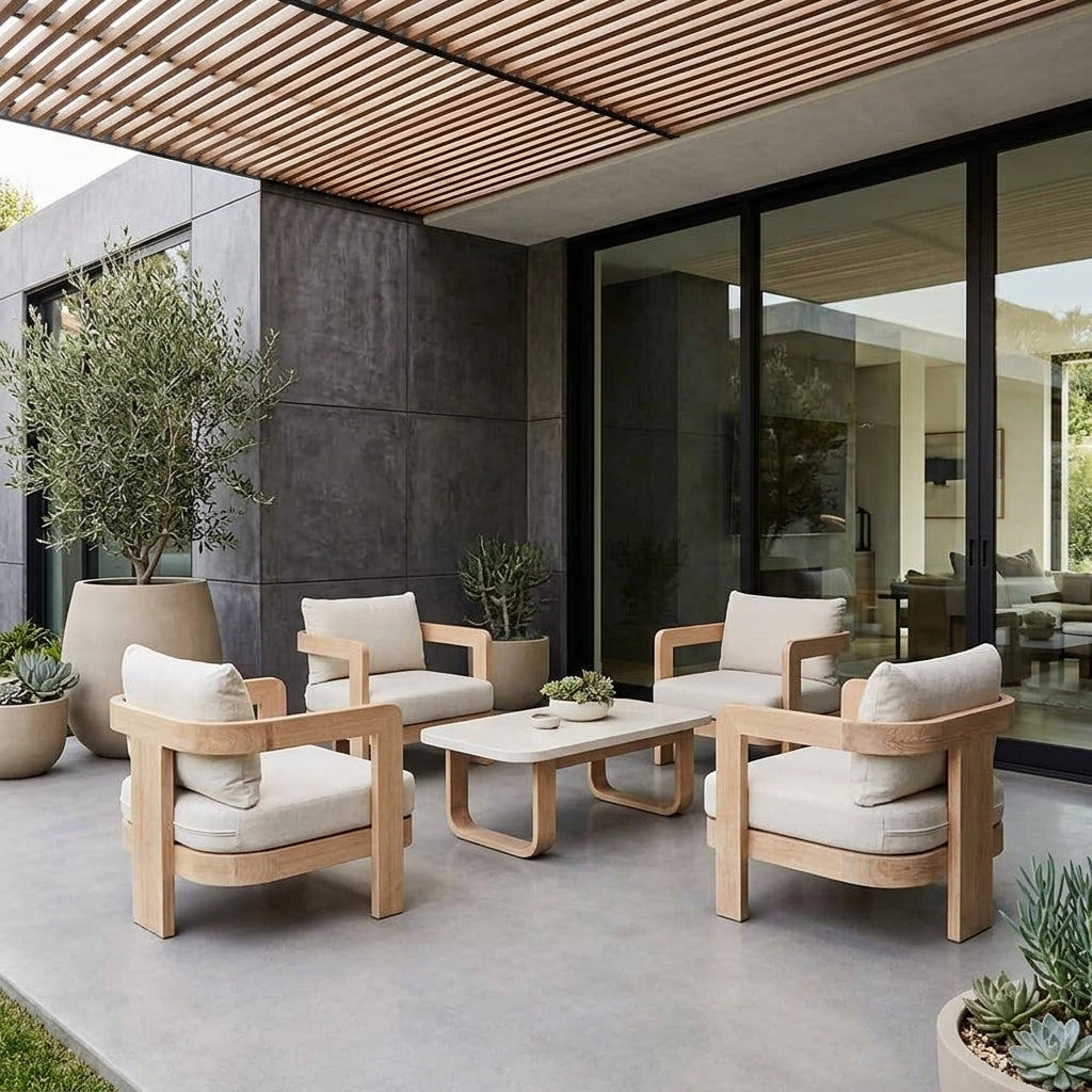 Cronulla Eucalyptus Timber Outdoor Armchair