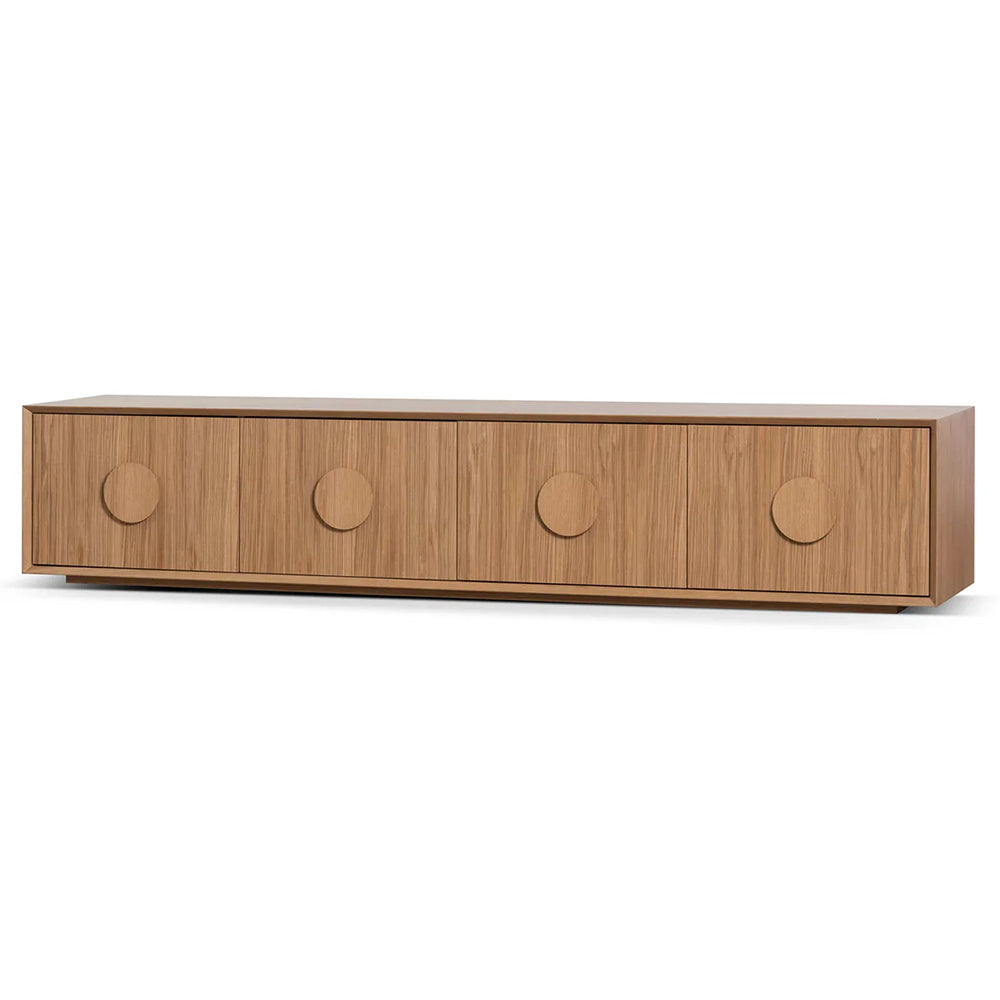 Curtis 2.3m Wooden Entertainment TV Unit - Natural