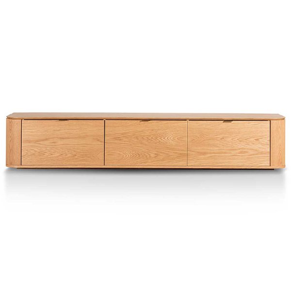 Curve 2.4 TV Entertainment Unit - Natural Oak