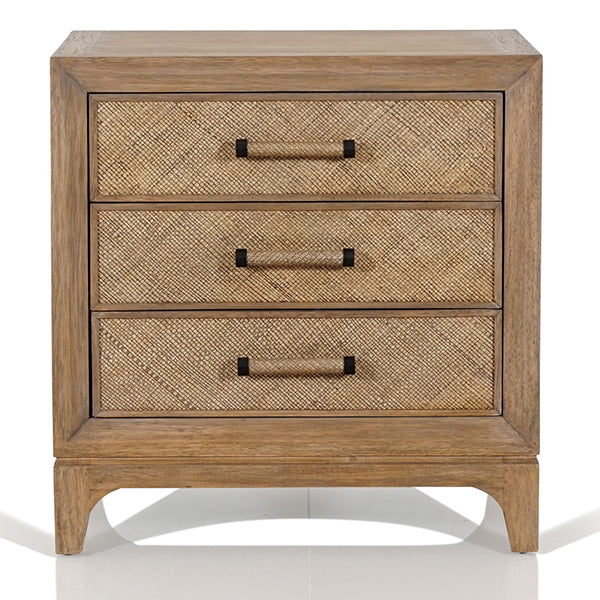 Cypress 3 Drawer Bedside