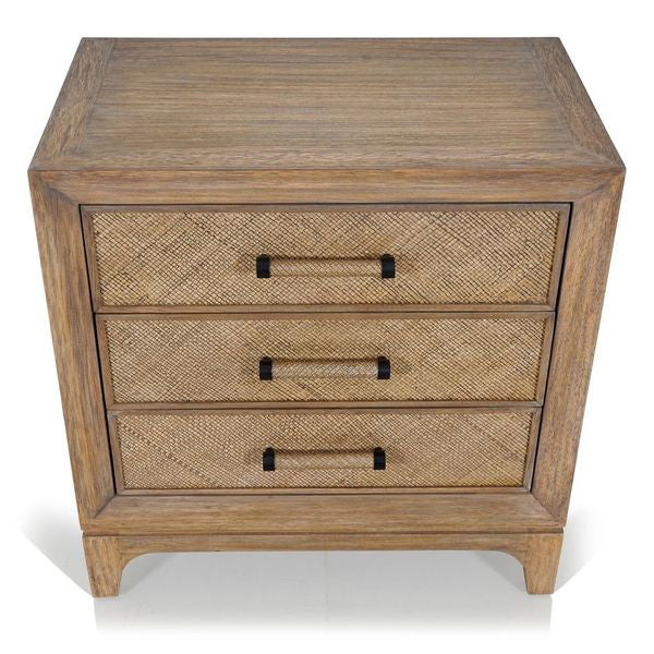 Cypress 3 Drawer Bedside