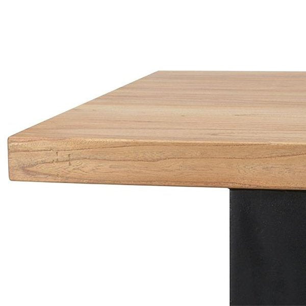 Dalton Reclaimed Elm Wood 170cm Dining Table - Rustic Natural