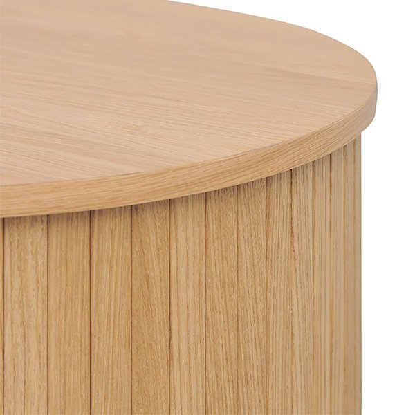 Dania 100cm Oval Coffee Table - Natural
