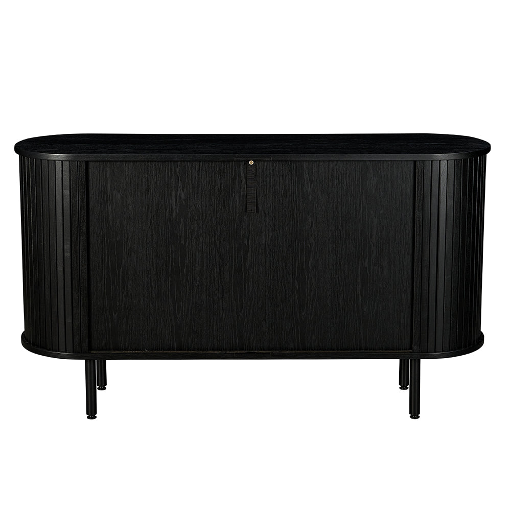 Castellow 1.4m Wooden Buffet Unit - Full Black