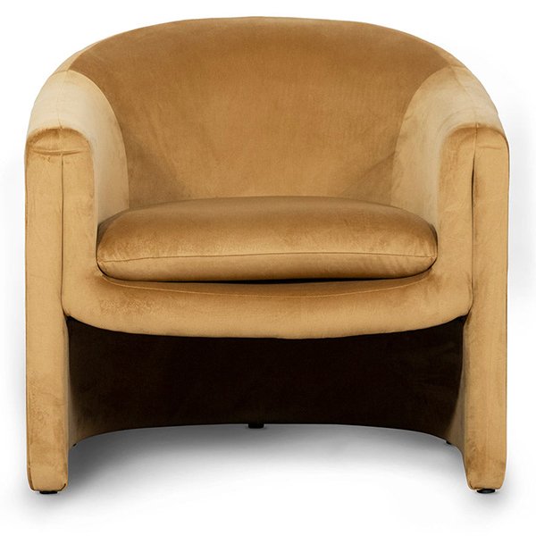 Daren Fabric Armchair - Mustard