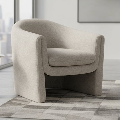 Daren Fabric Armchair - Neutral
