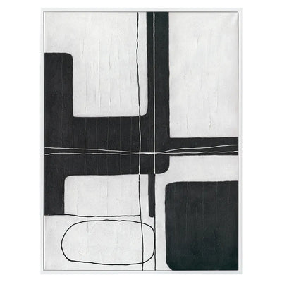 Dark Geometry Series I Canvas Painting