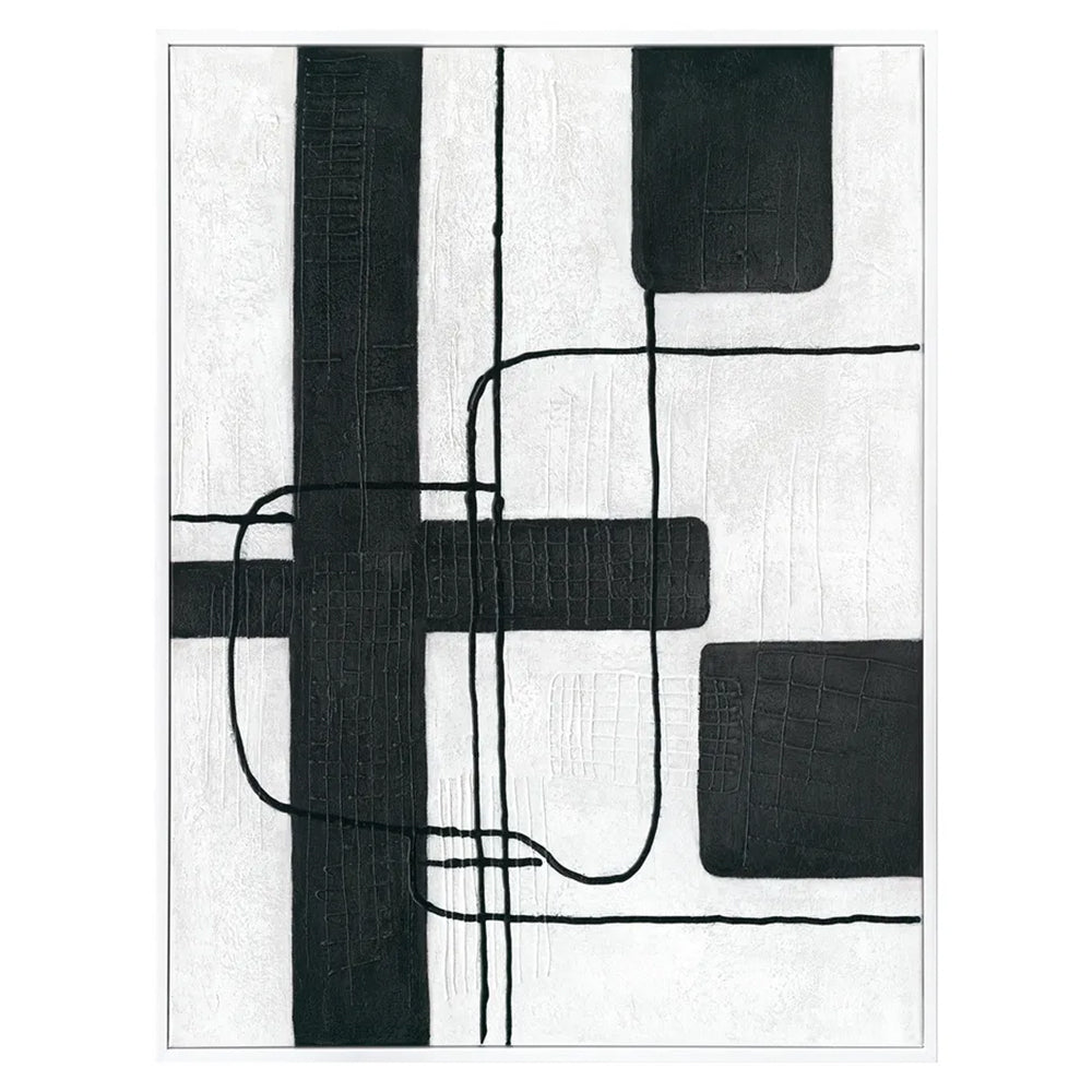 Dark Geometry Series II Canvas Painting