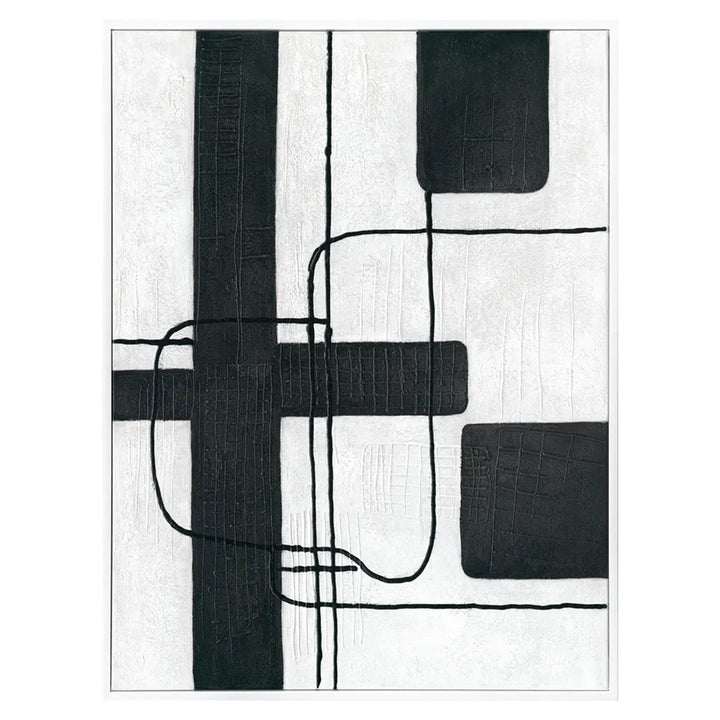 Dark Geometry Series II Canvas Painting