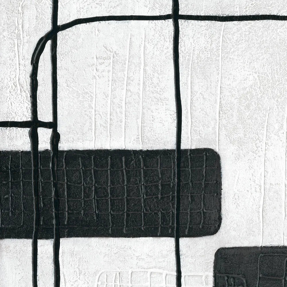 Dark Geometry Series II Canvas Painting