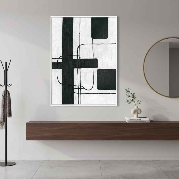 Dark Geometry Series II Canvas Painting