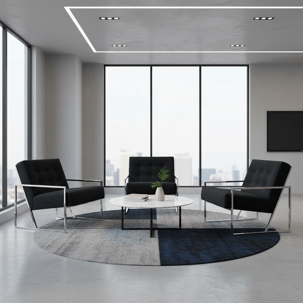 Darnell Velvet Armchair - Black