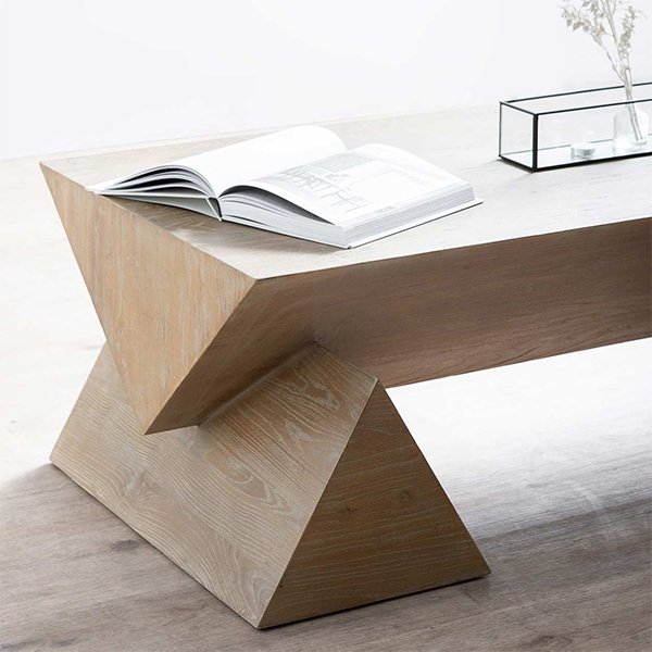 Davila 1.52m Elm Coffee Table - Natural