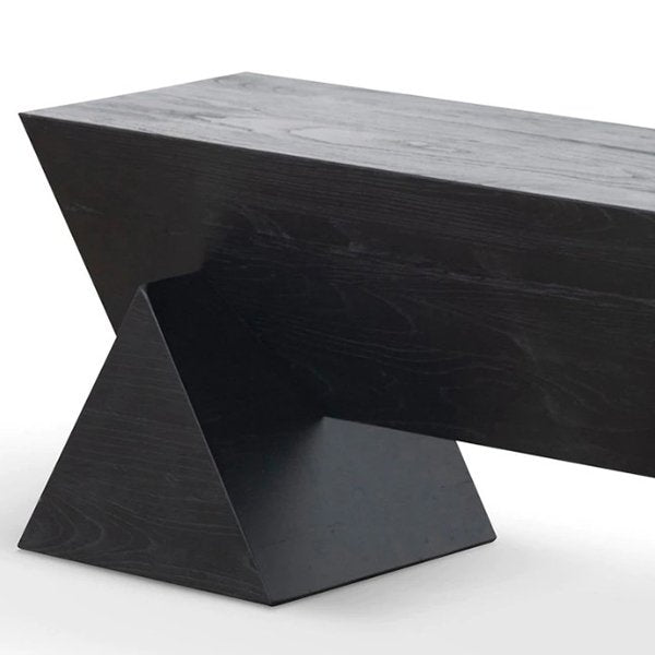 Davila 1.9m Elm Bench - Full Black