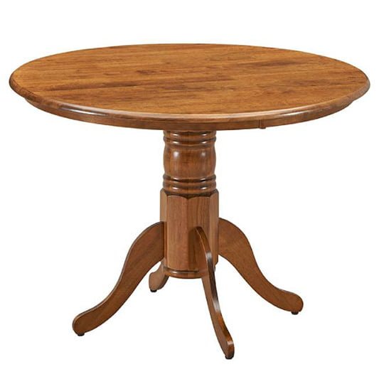 Ainsley Rubberwood 5 Piece Pedestal Dining Package