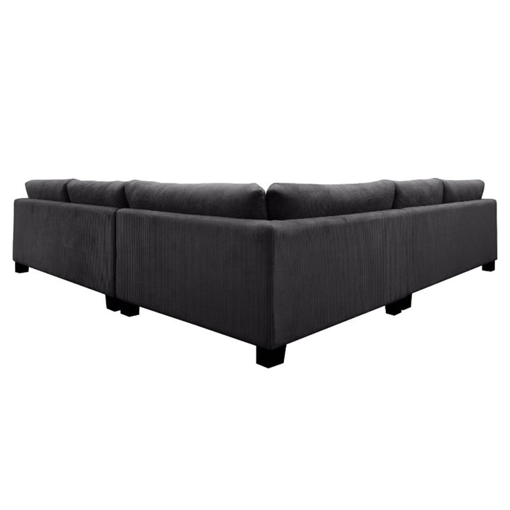 Dayton Corner Fabric Comer Sofa XL - Charcoal