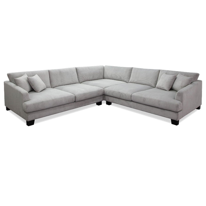Dayton Corner Fabric Comer Sofa XL - Grey