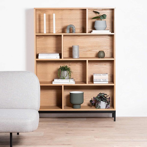 Deakin Wooden Bookcase - Natural