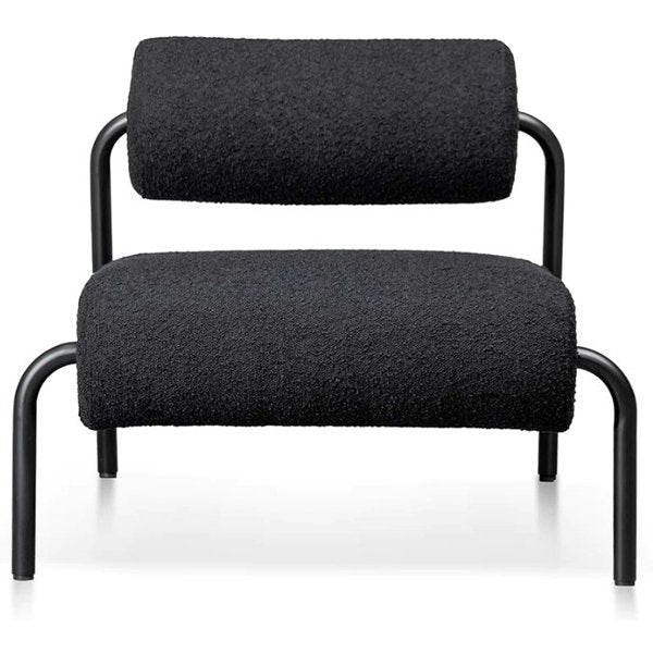 Delacruz Lounge Chair - Black Boucle