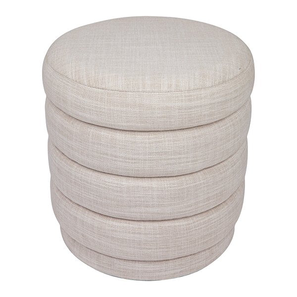 Demi Stool - Off White Linen