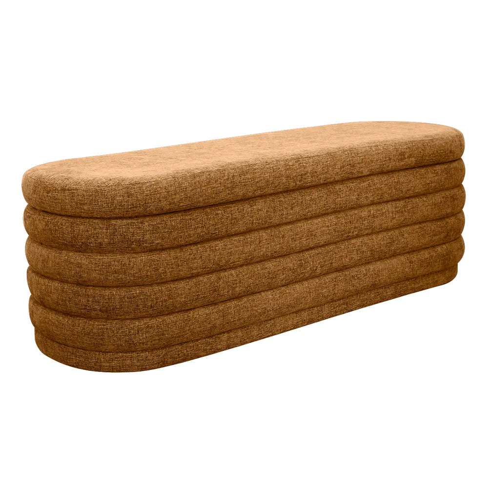 Demi Storage Bench Ottoman - Butterscotch