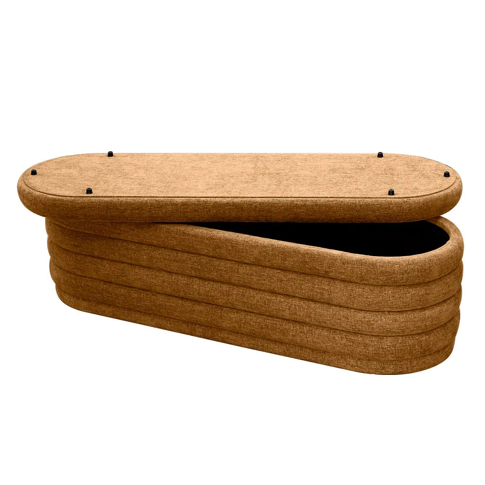 Demi Storage Bench Ottoman - Butterscotch
