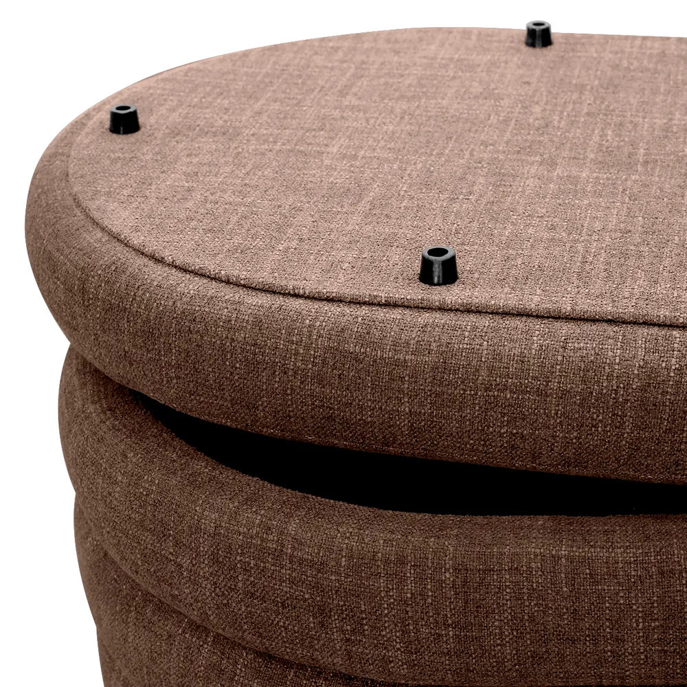 Demi Storage Bench Ottoman - Chocolate