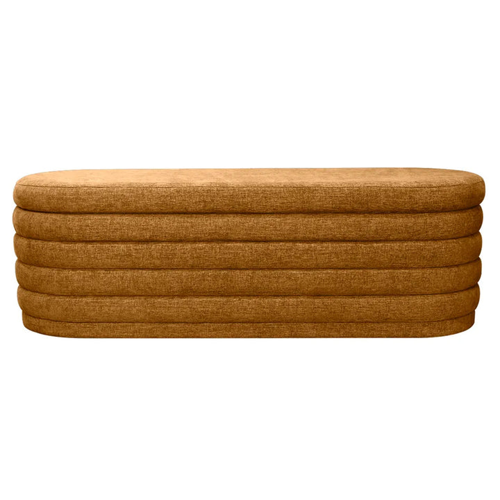 Demi Storage Bench Ottoman - Mustard