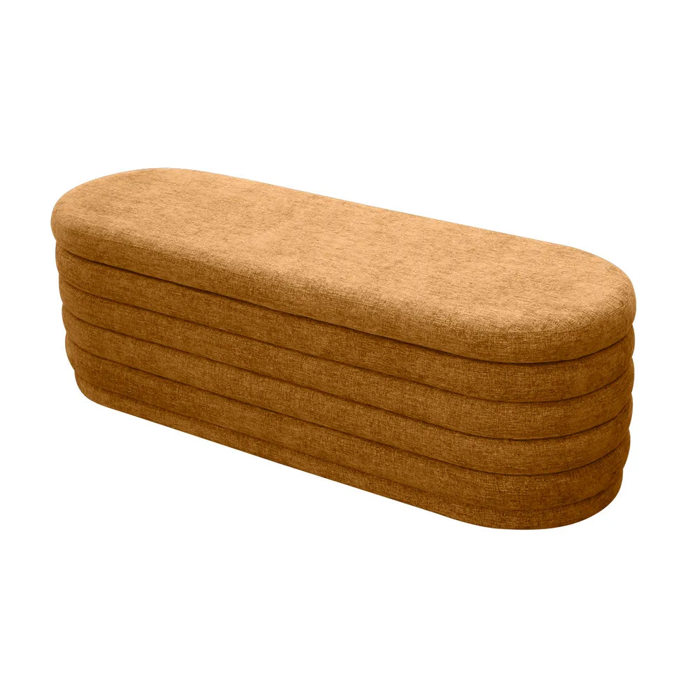 Demi Storage Bench Ottoman - Mustard