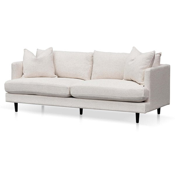 Dennis 3 Seater Fabric Sofa - Silver Rust