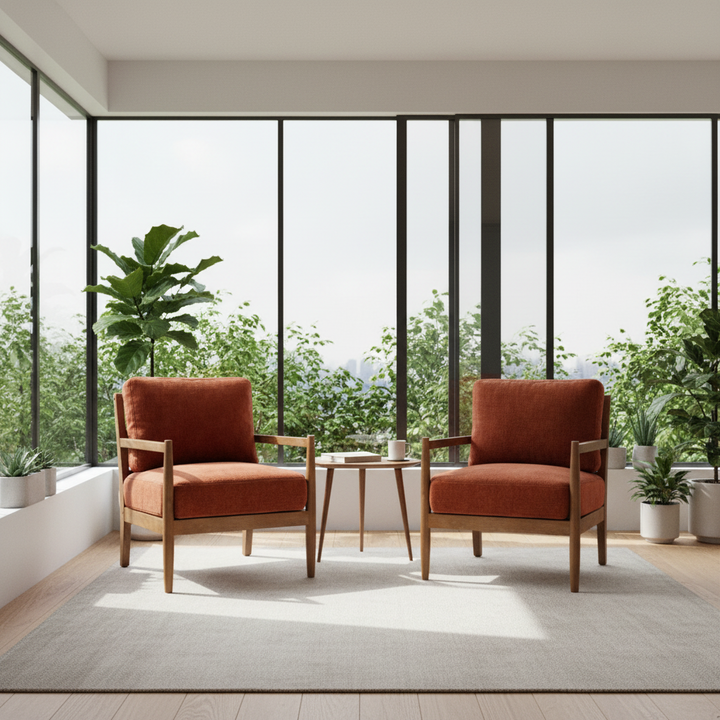 Desmond Armchair - Burgundy