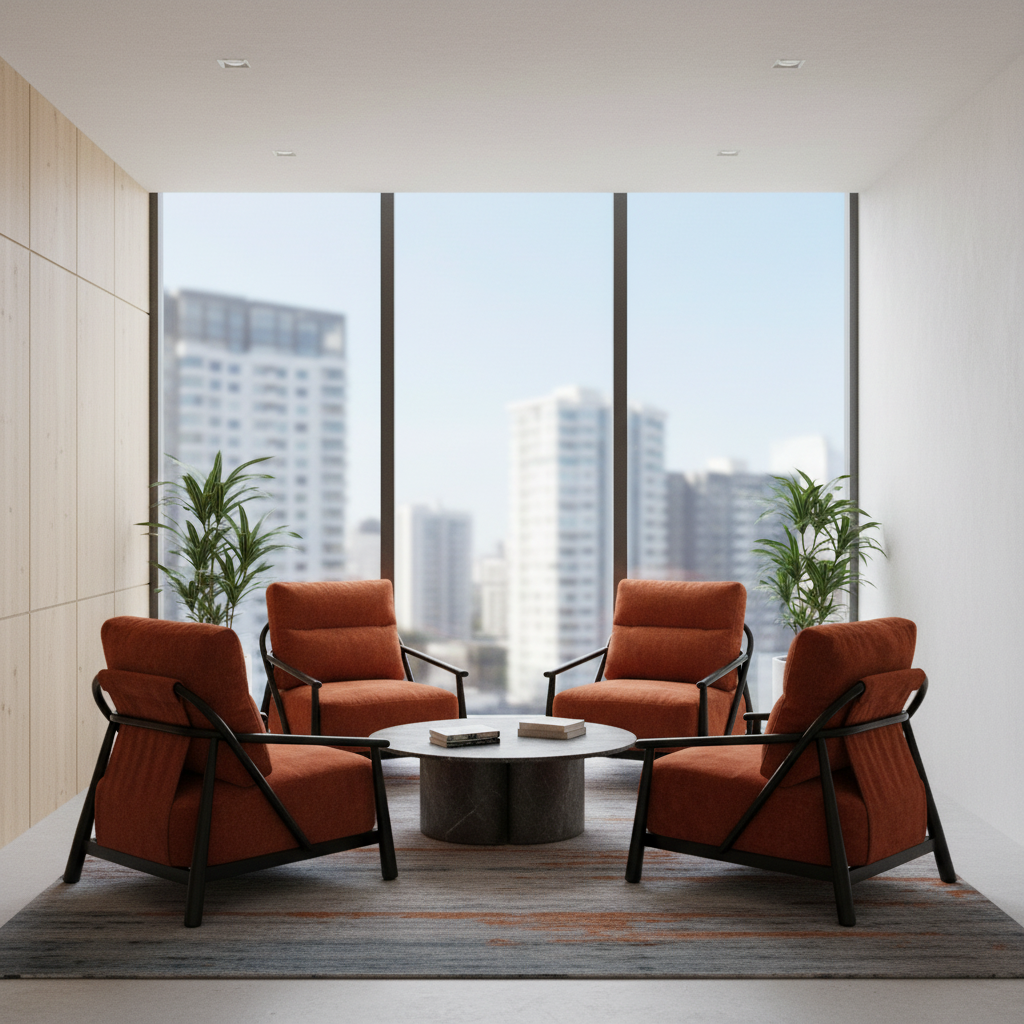 Desmond II Armchair - Burgundy