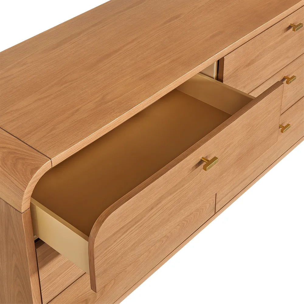 Detroit 6 Drawer Dresser - Natural