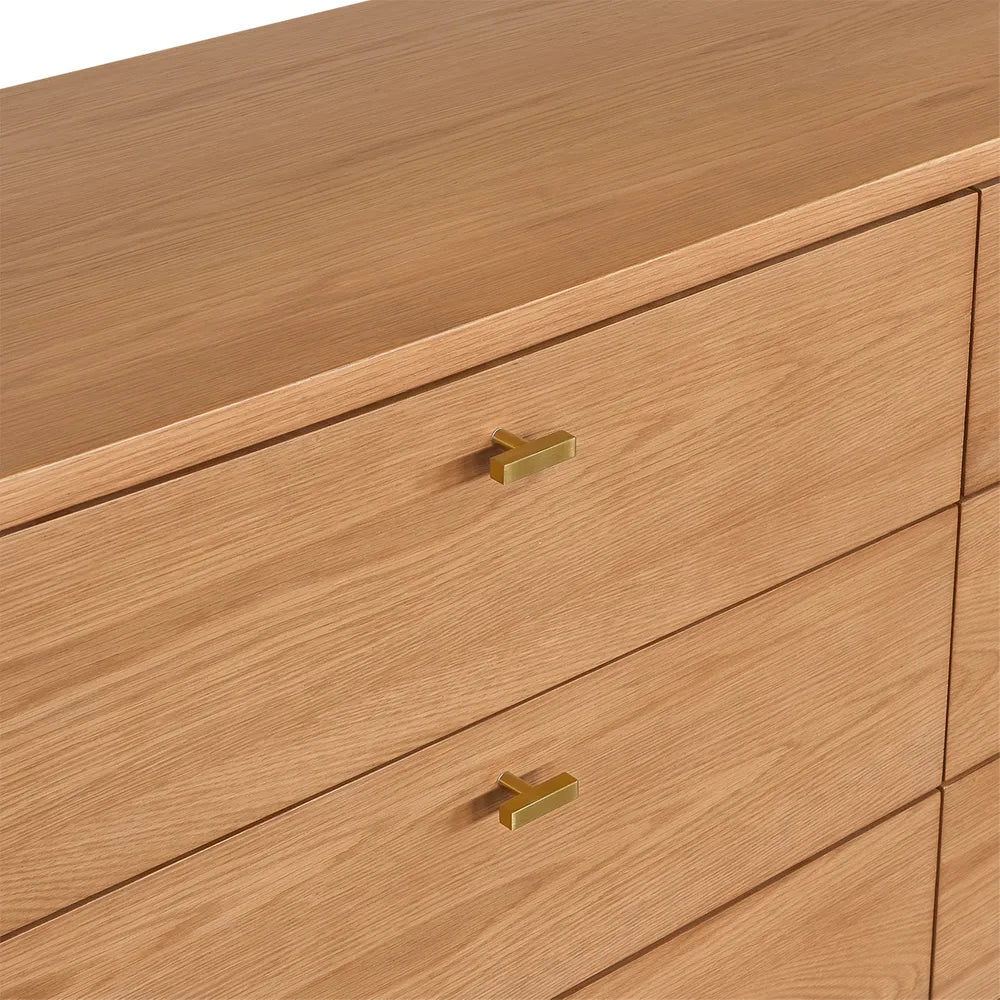 Detroit 6 Drawer Dresser - Natural