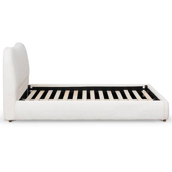 Diaz Queen Bed Frame - Cream White