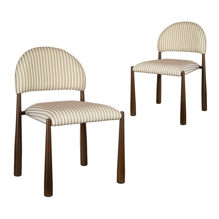 Dimitri Upholstered Dining Chairs (Set of 2) - Beige