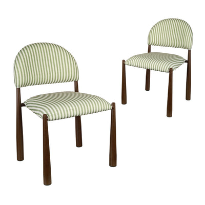Dimitri Upholstered Dining Chairs (Set of 2) - Moss
